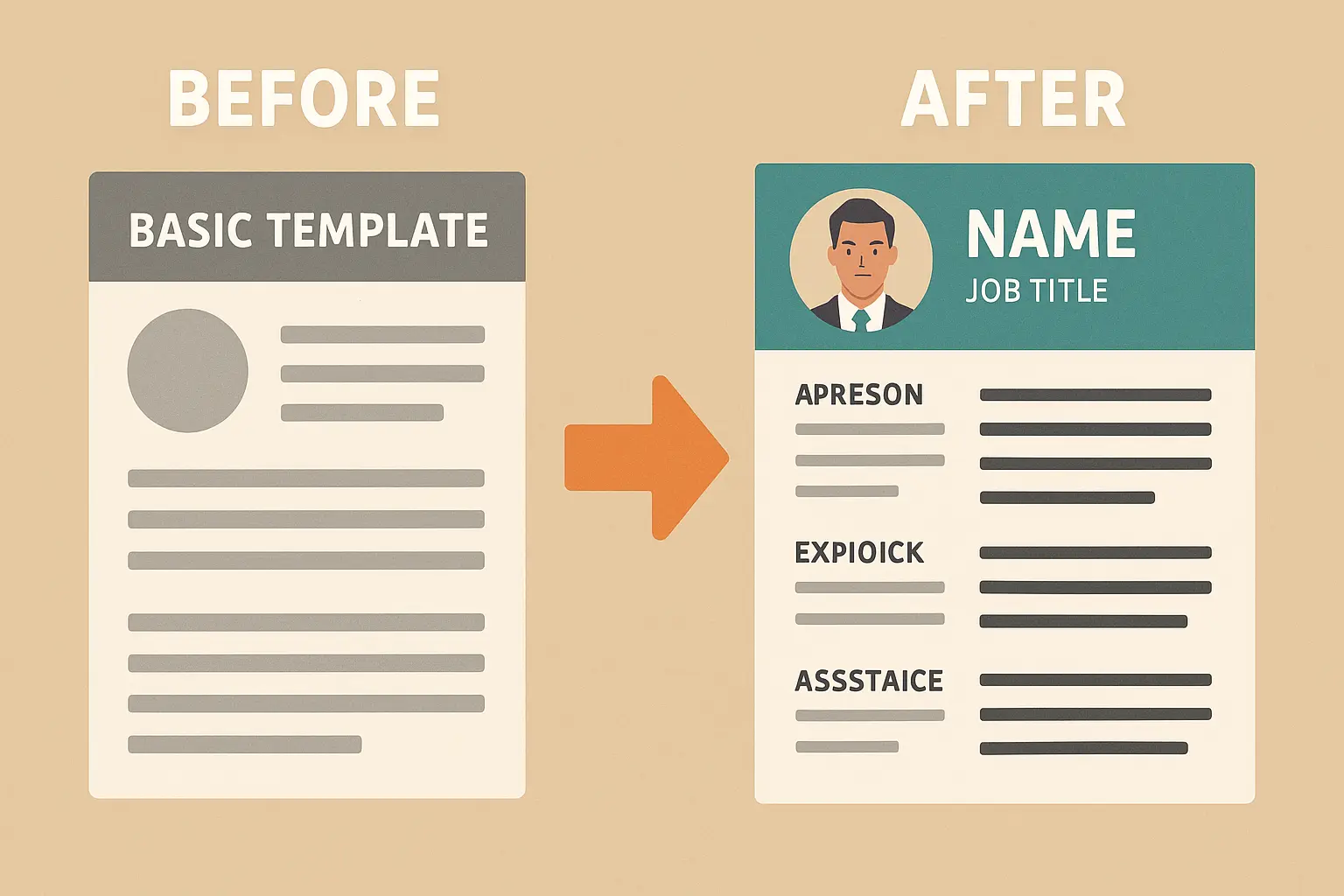 Industry-specific resume examples showcase