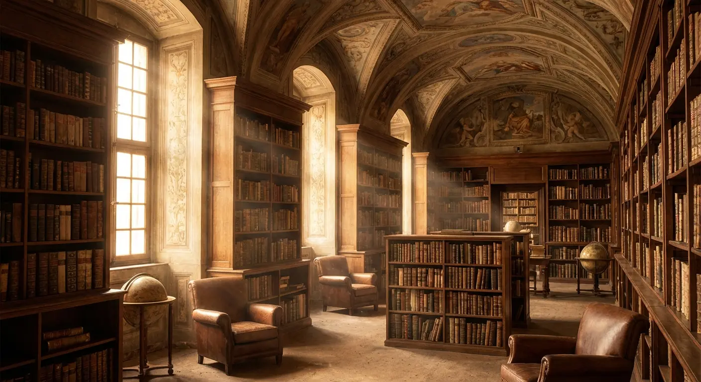 Old books and glasses