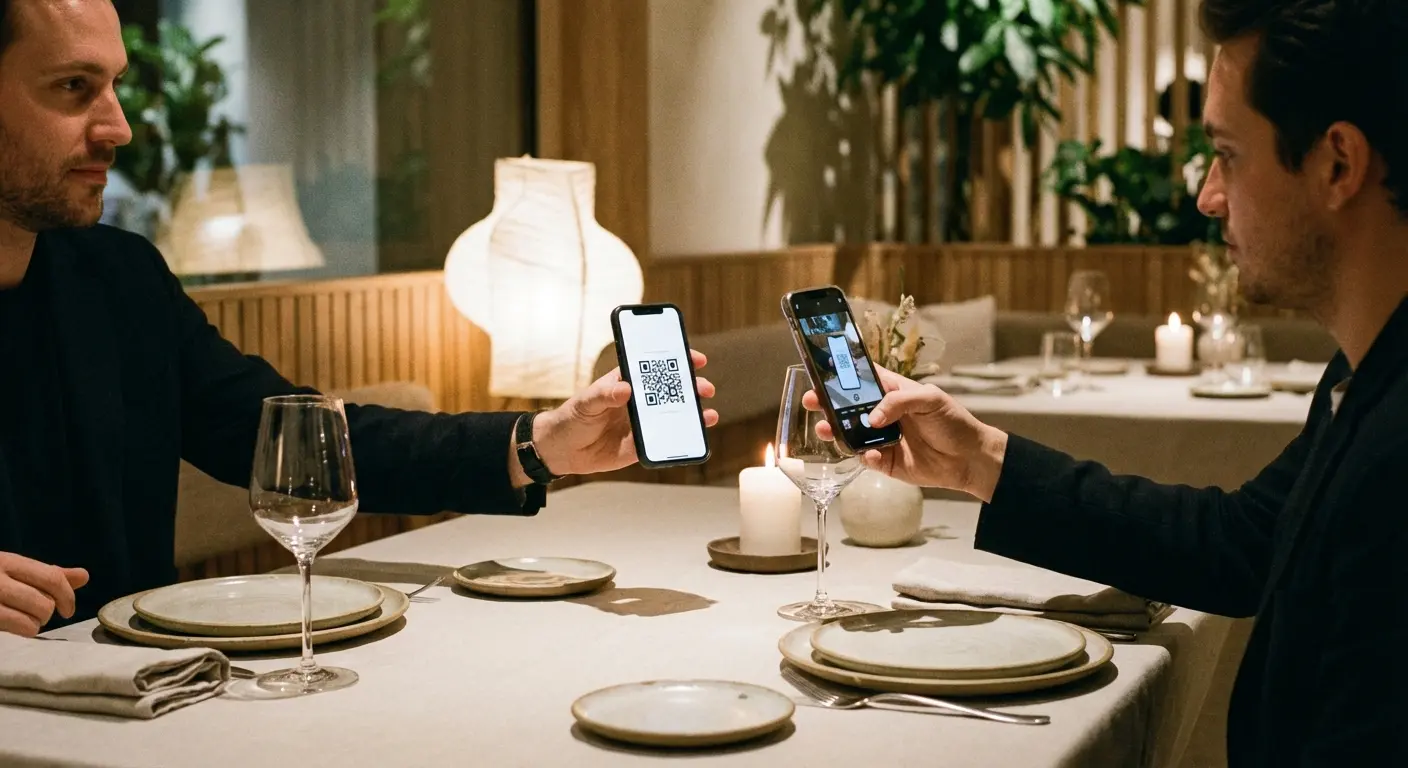 Scanning a QR code on my phone