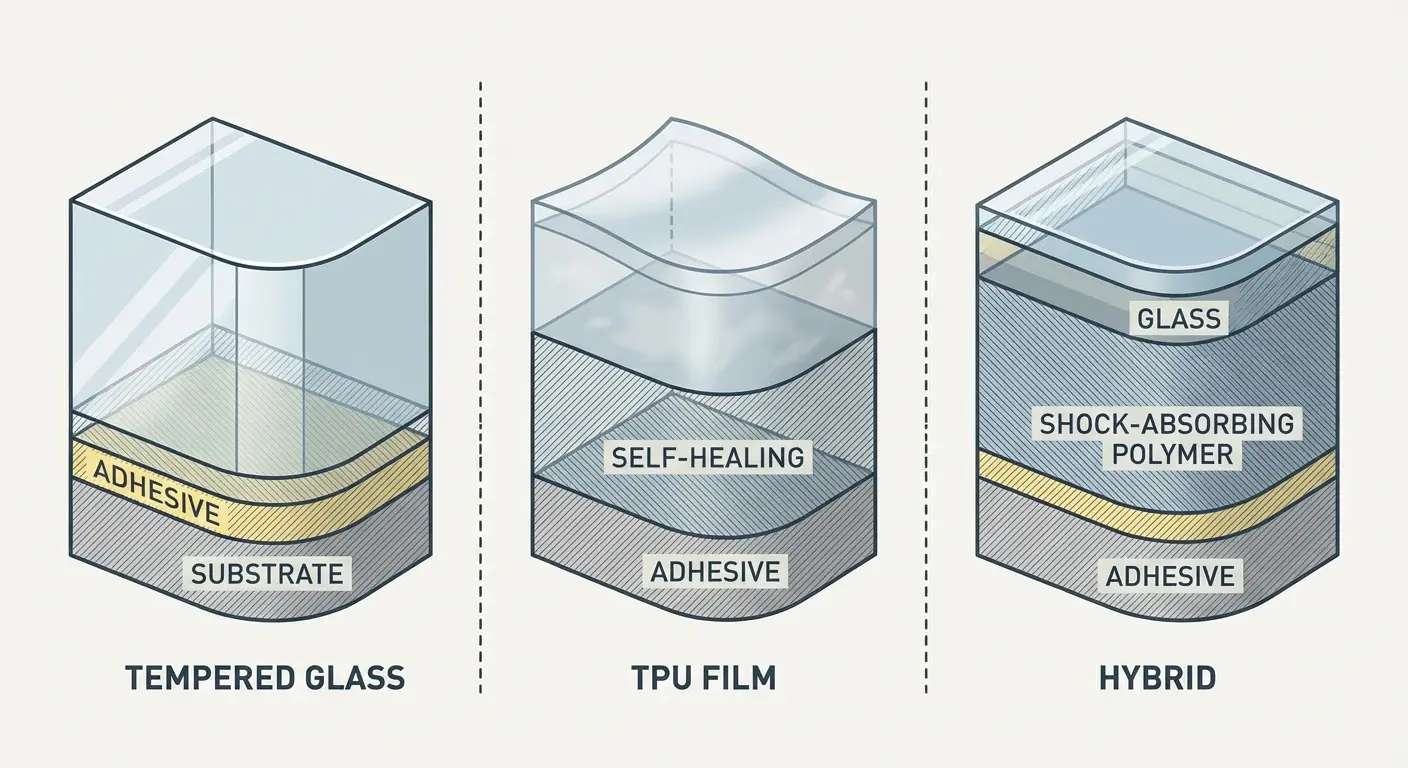 Tempered glass vs TPU material comparison