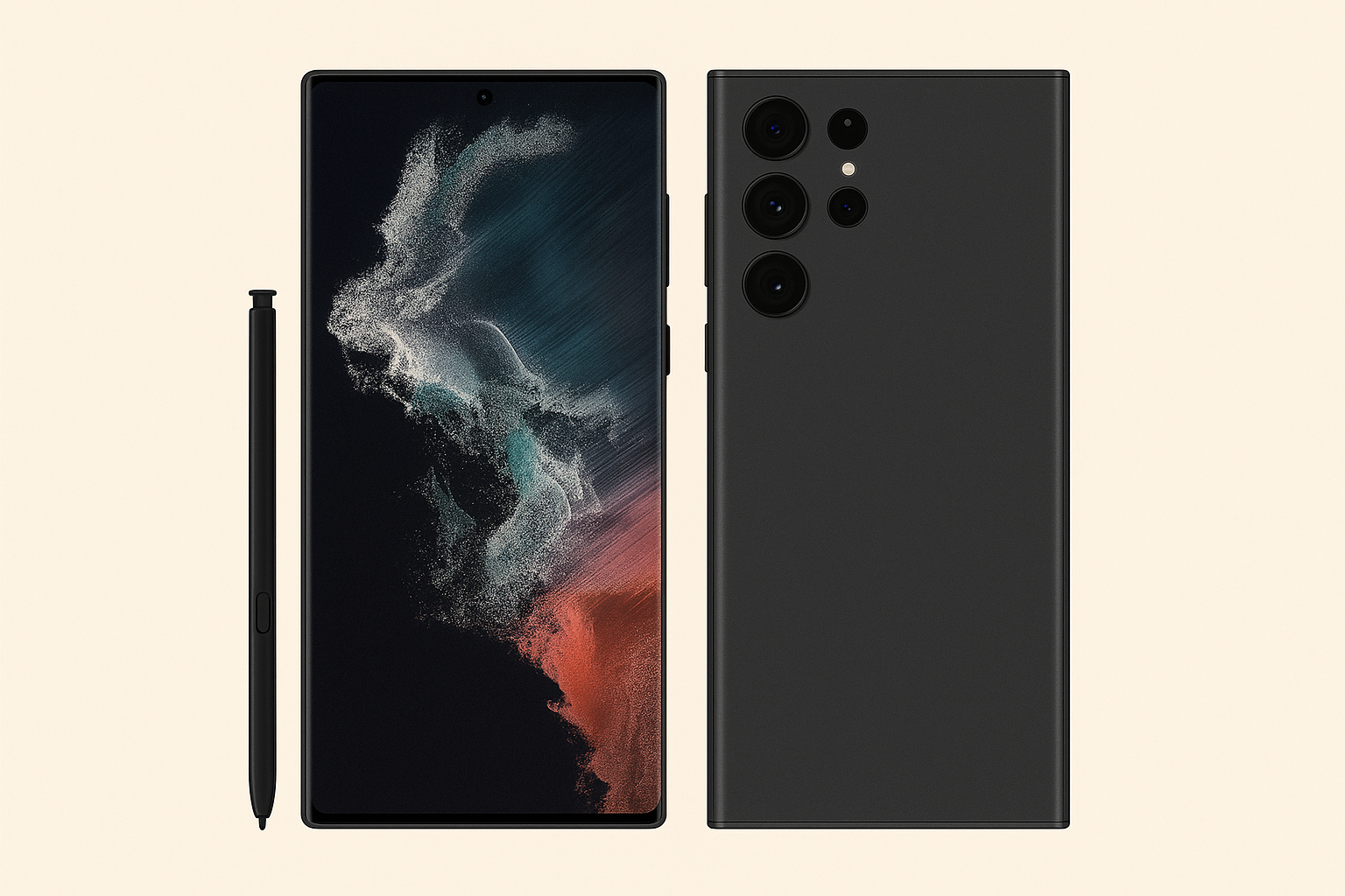 Samsung Galaxy Ultra series large screen comparison