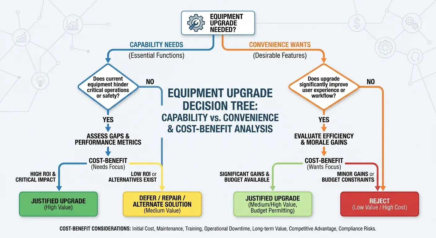 Camera equipment upgrade comparison