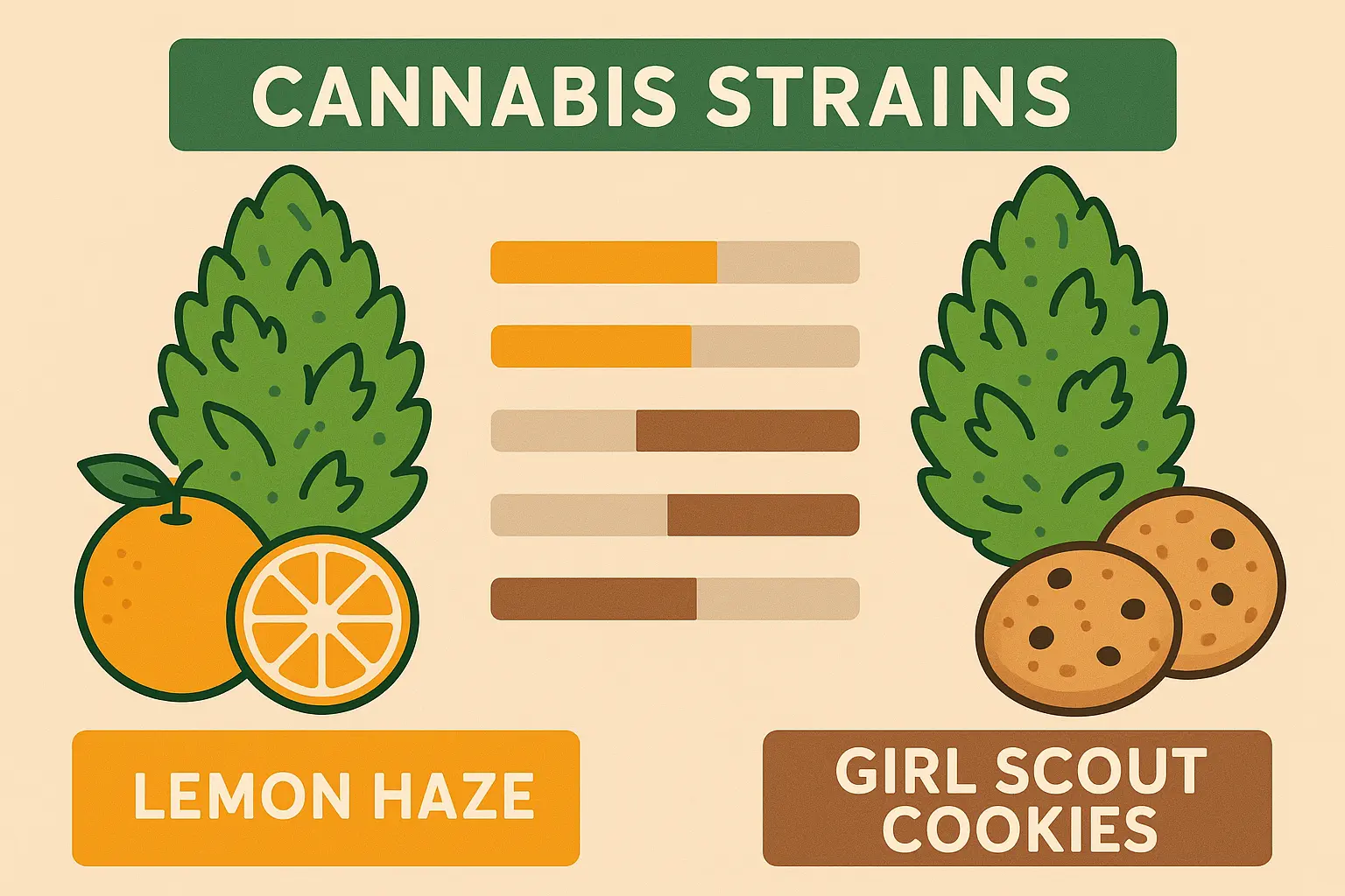 Cannabis strain comparison chart