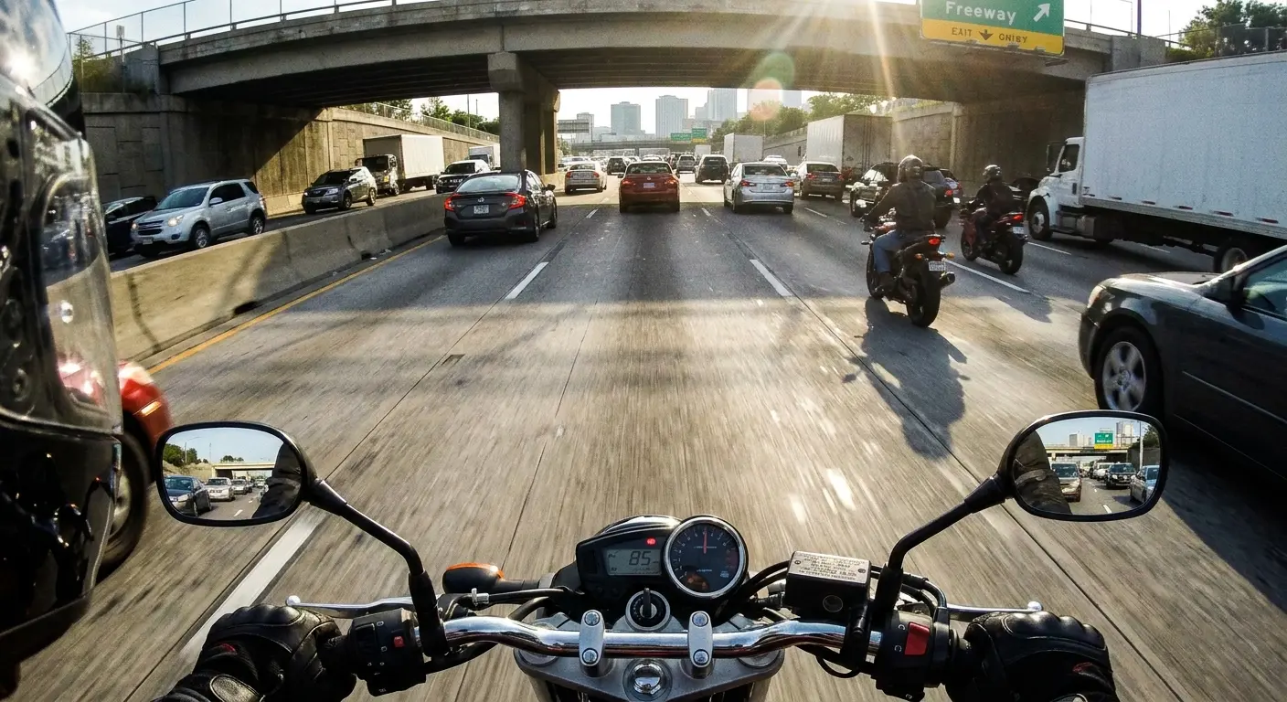 Highway motorcycle riding challenges for new riders