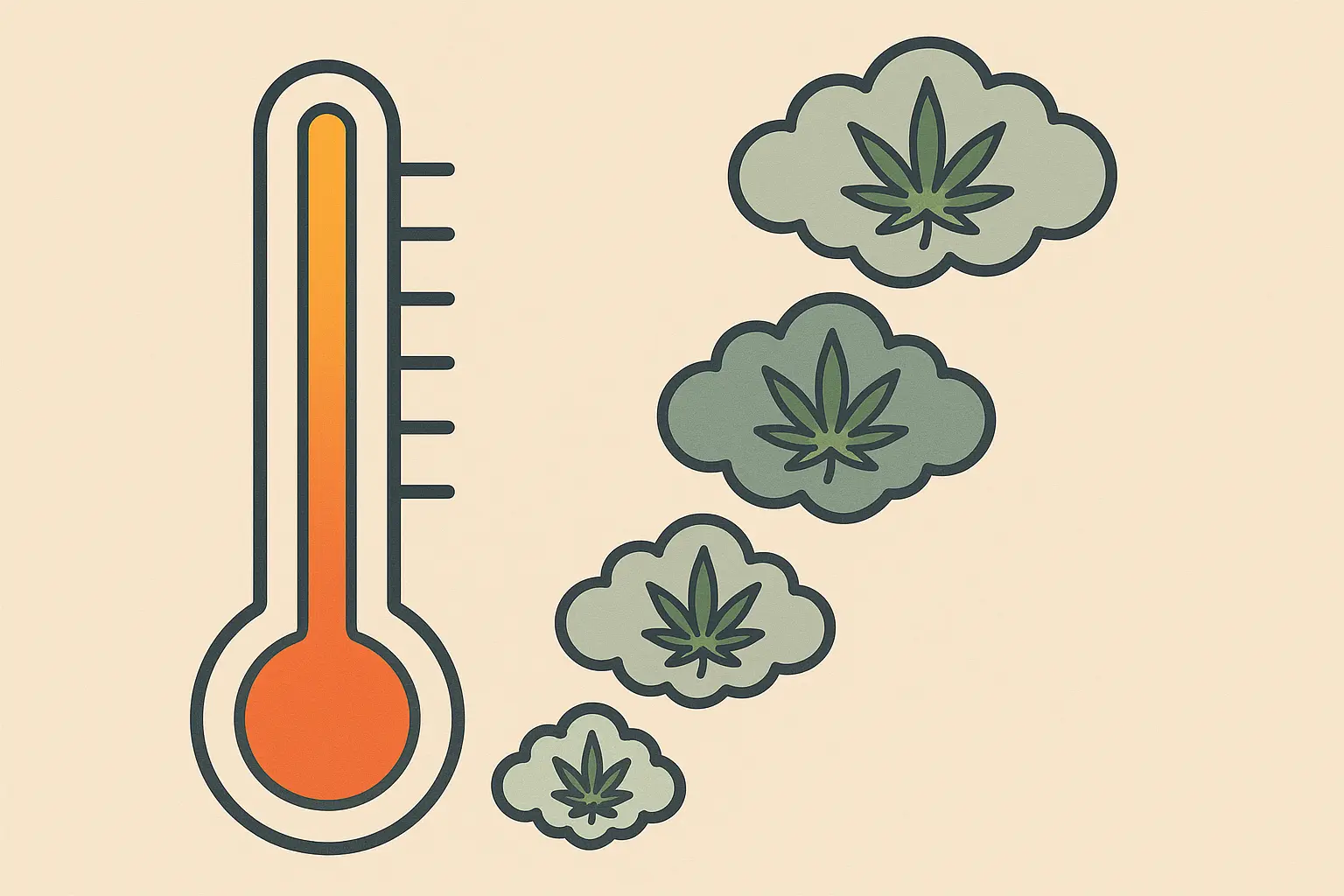 Temperature stepping guide for cannabis vaporization