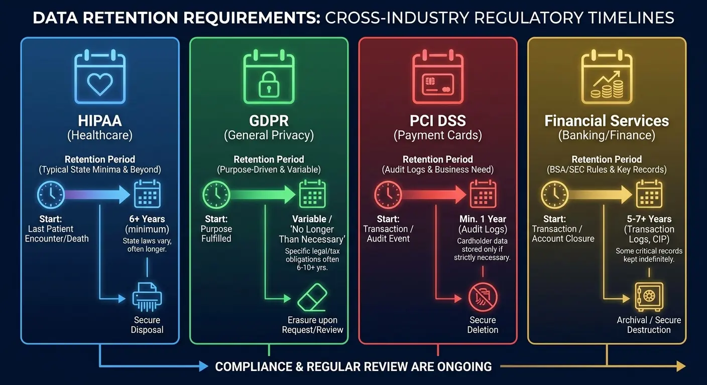 Chain of custody retention timeline