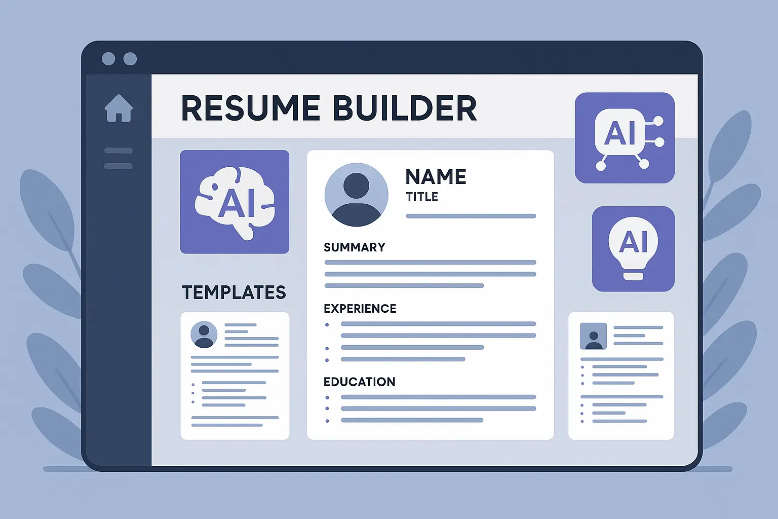 Professional resume building tools