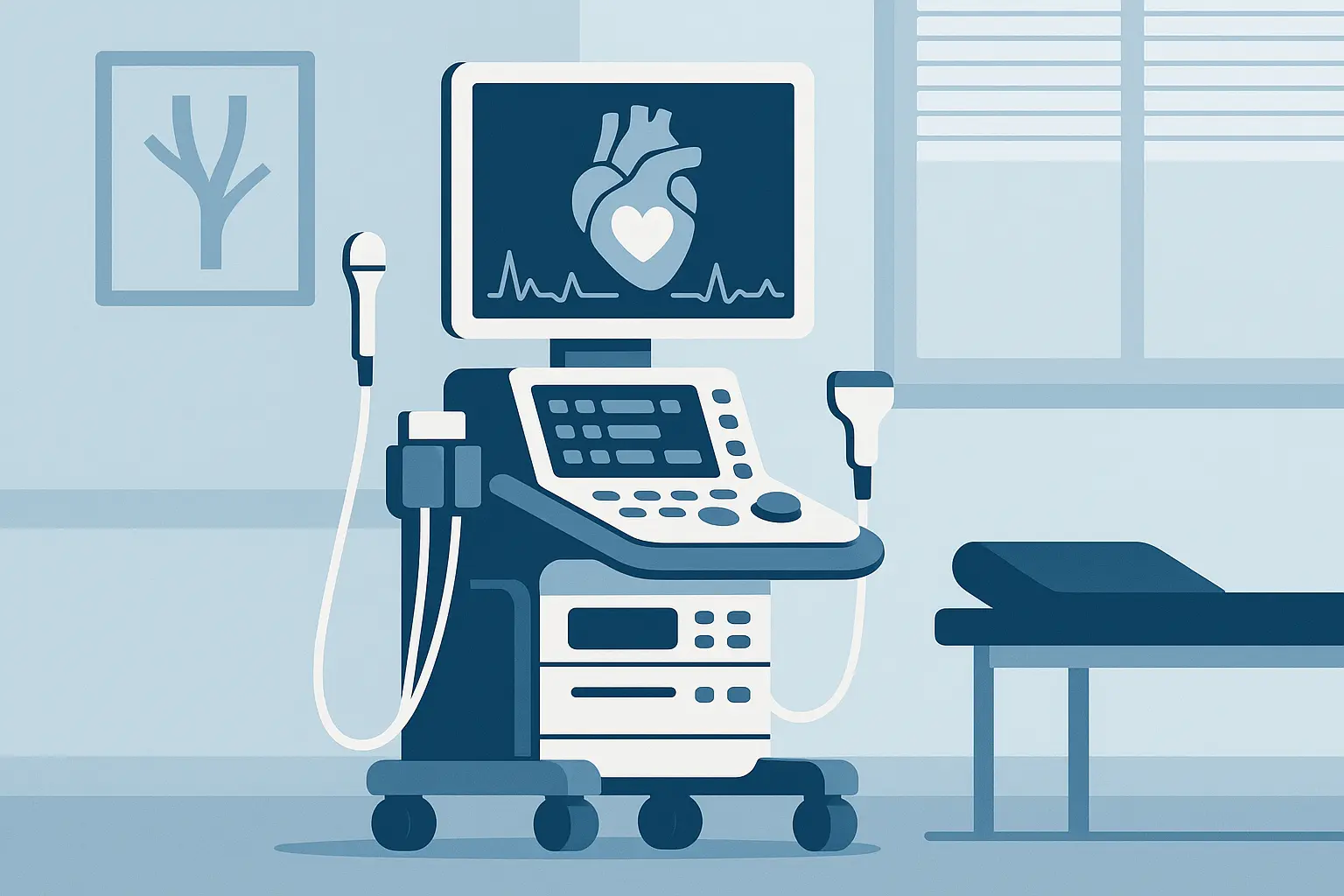 Specialized cardiac ultrasound equipment and procedures