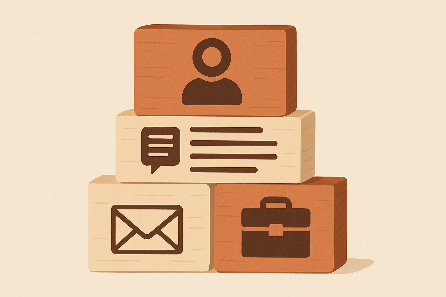 Essential resume components layout