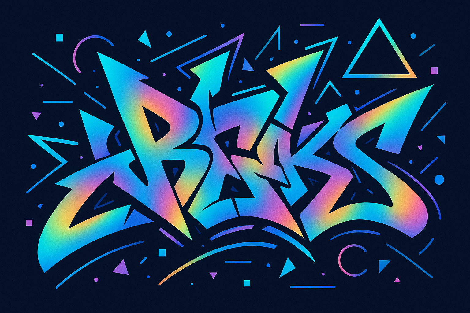 Holographic graffiti effects on mobile display