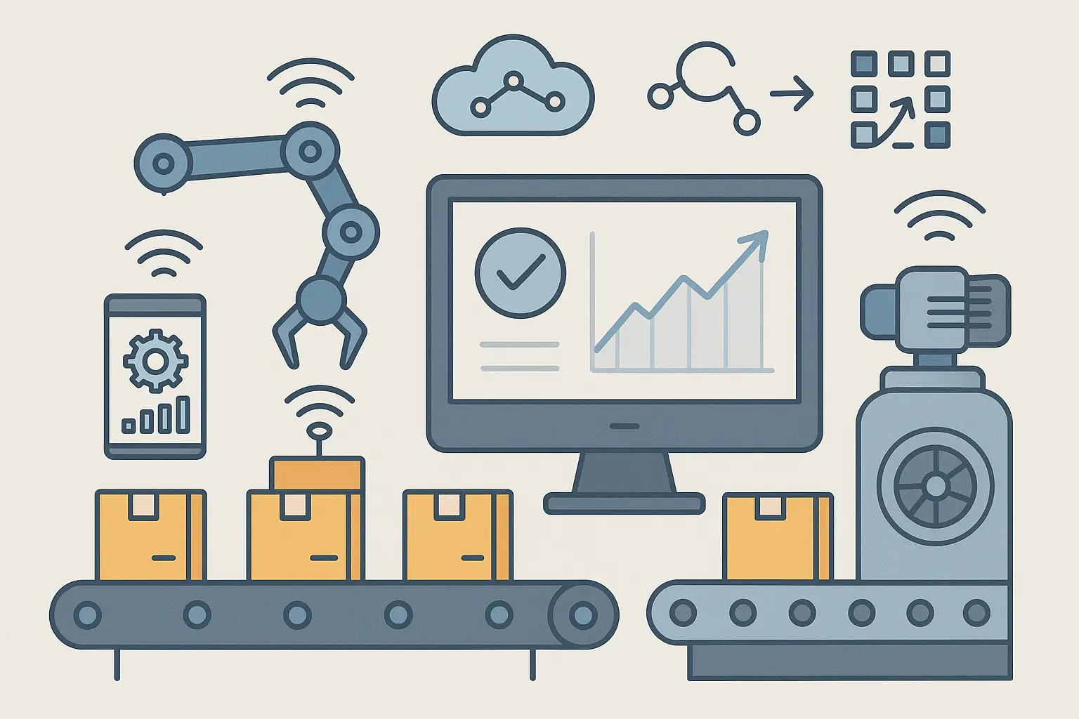 Quality control dashboard showing predictive analytics for manufacturing processes