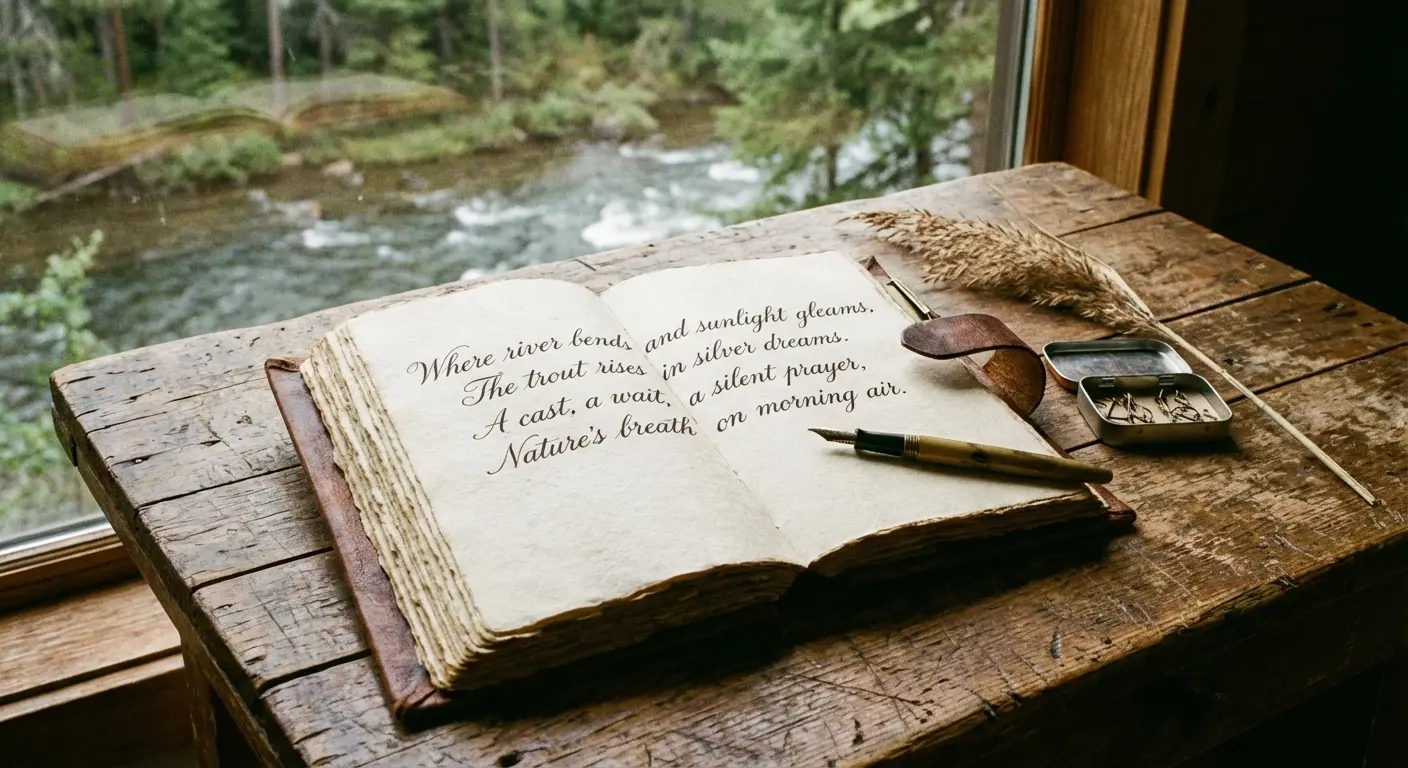 Fishing literature influence on poetry