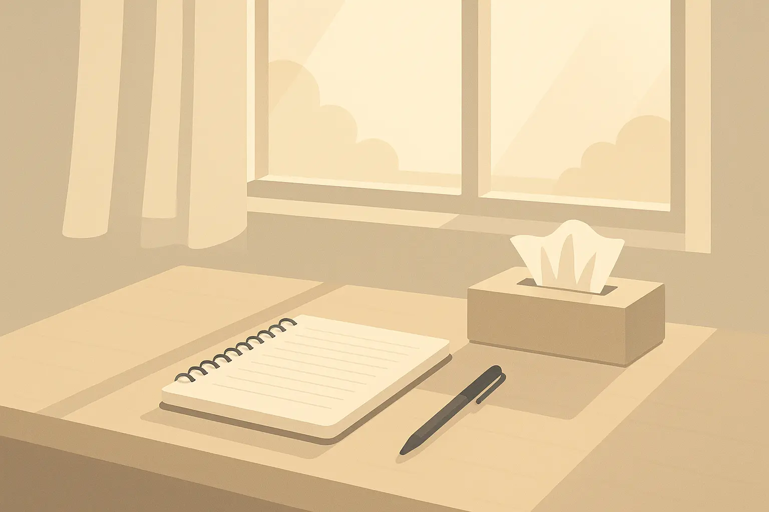 Daughter writing eulogy for father