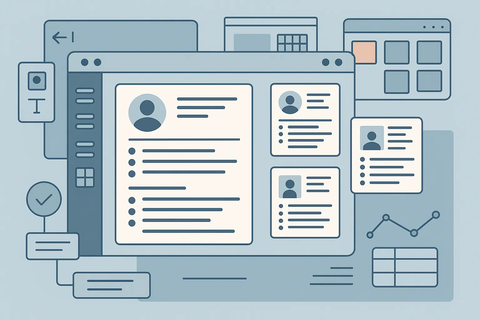 Successful project manager reviewing completed resume