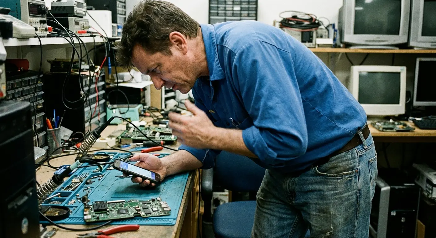 Phone diagnostic process