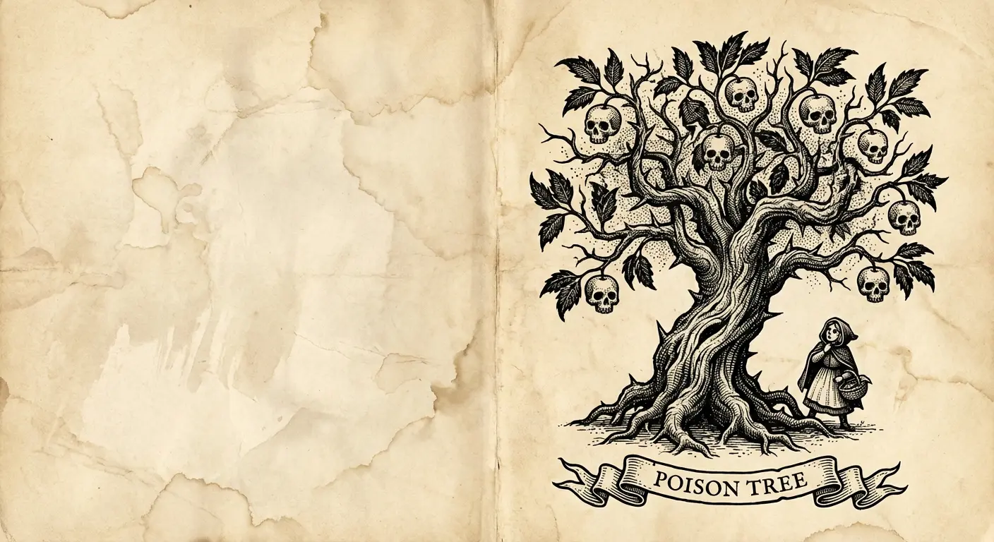 William Blake poison tree poem illustration style tattoo