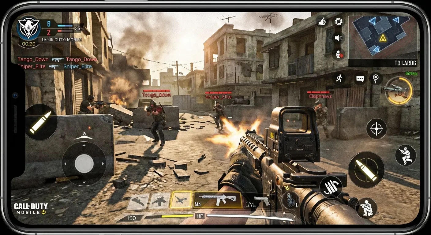 Call of Duty Mobile gameplay on iPhone