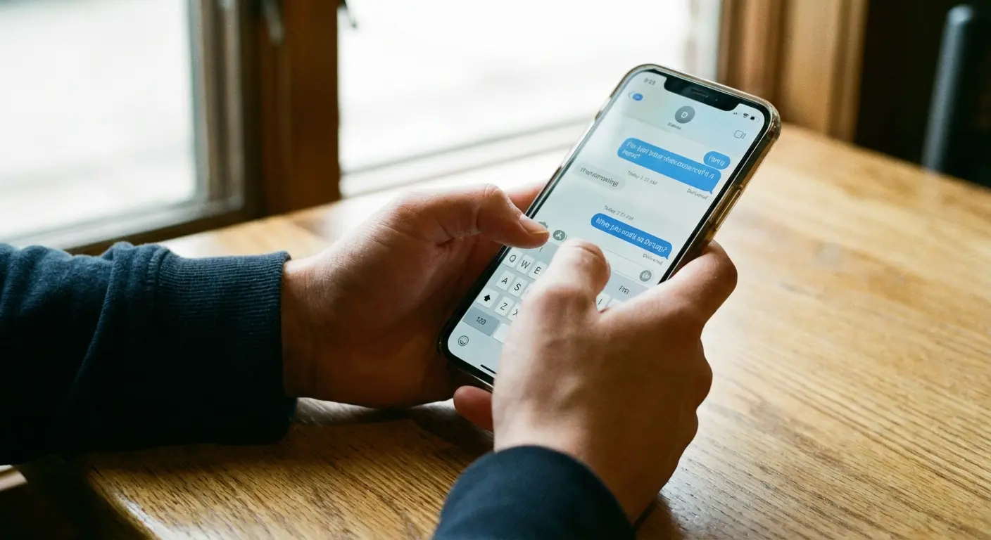 Comparison of one-handed versus two-handed phone use