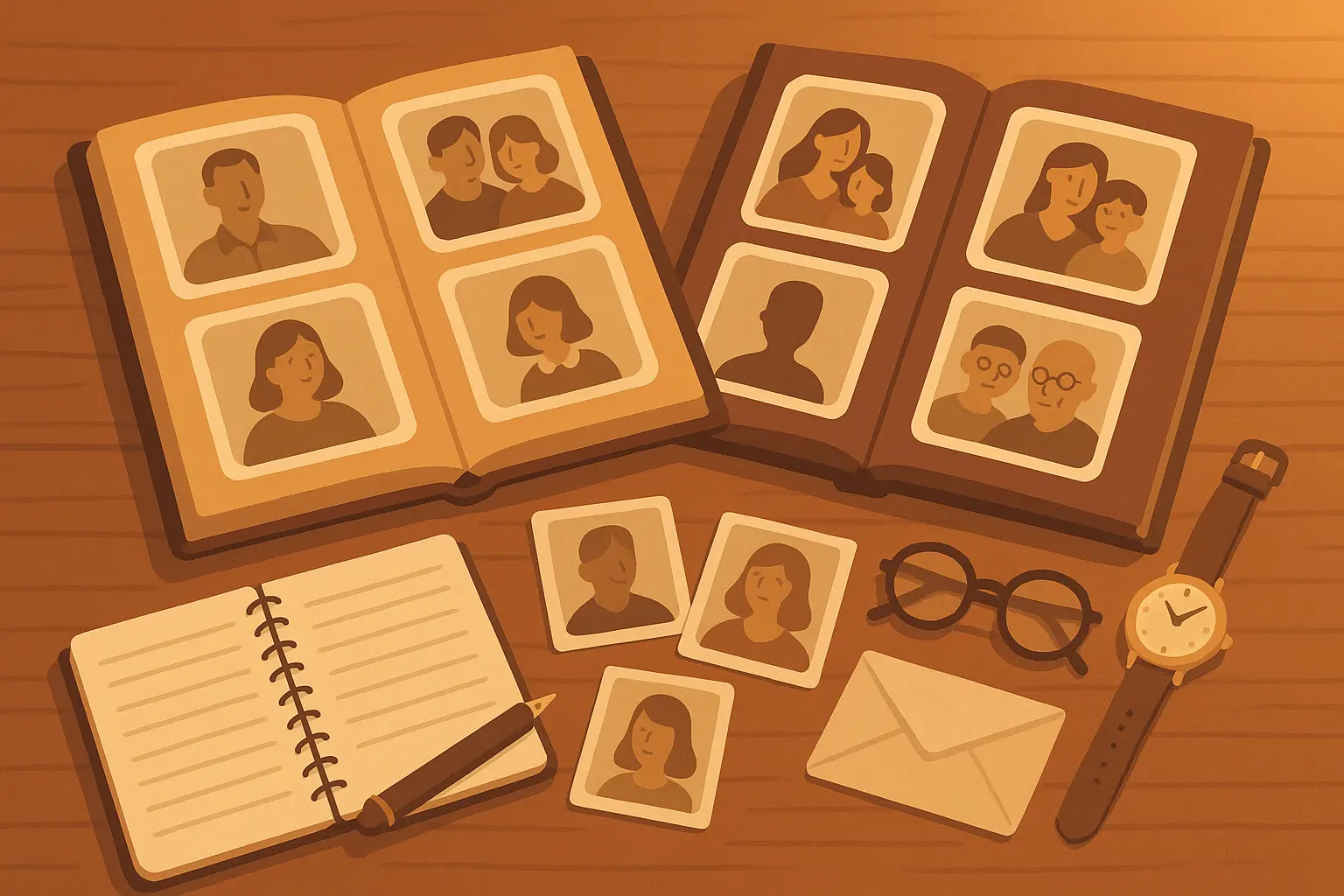 Family sharing memories and laughter at a celebration of life