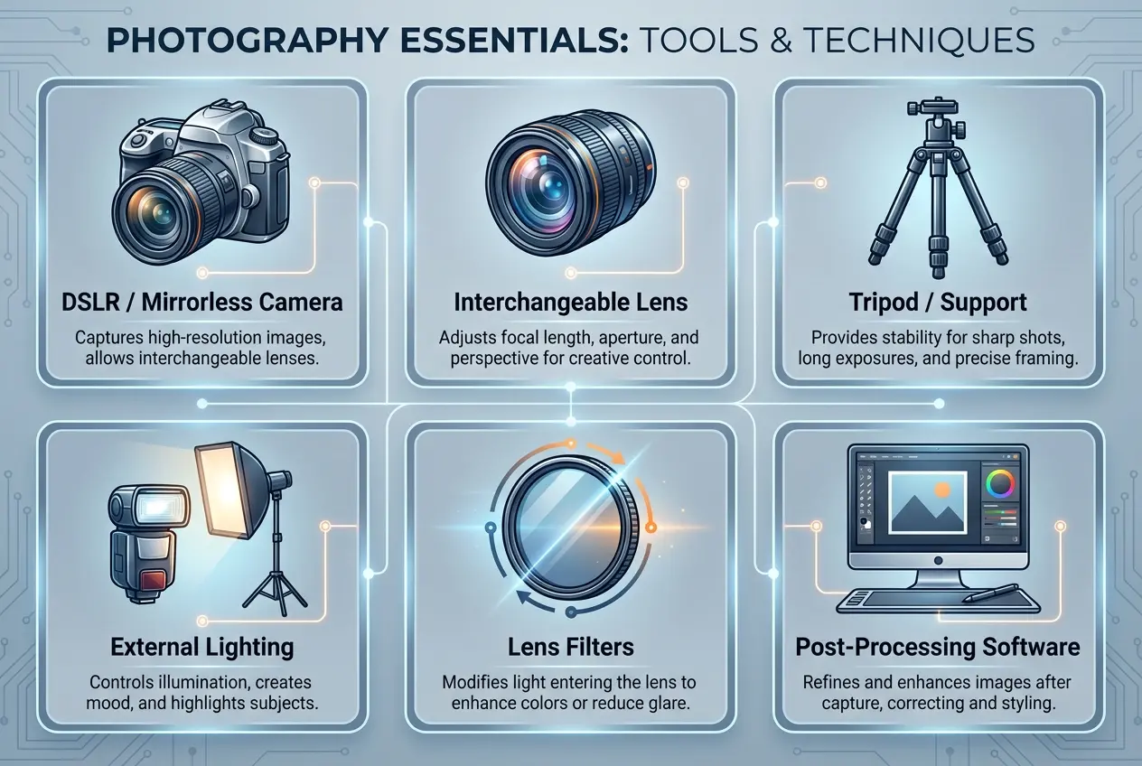 Photography tools and creative accessories