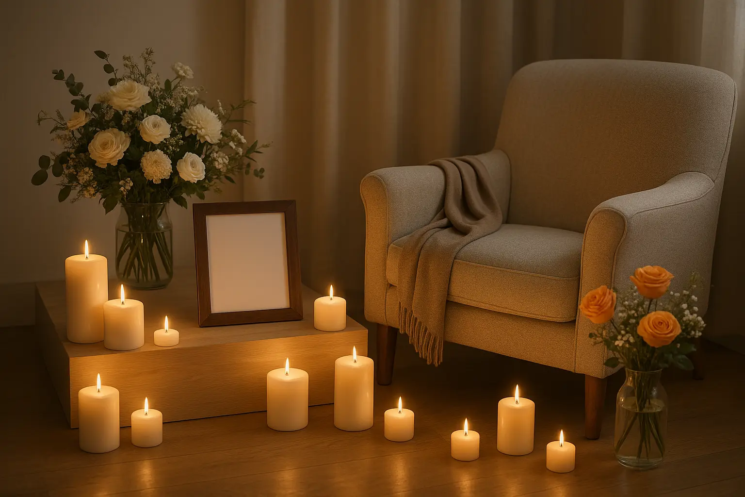 Family embracing and sharing memories