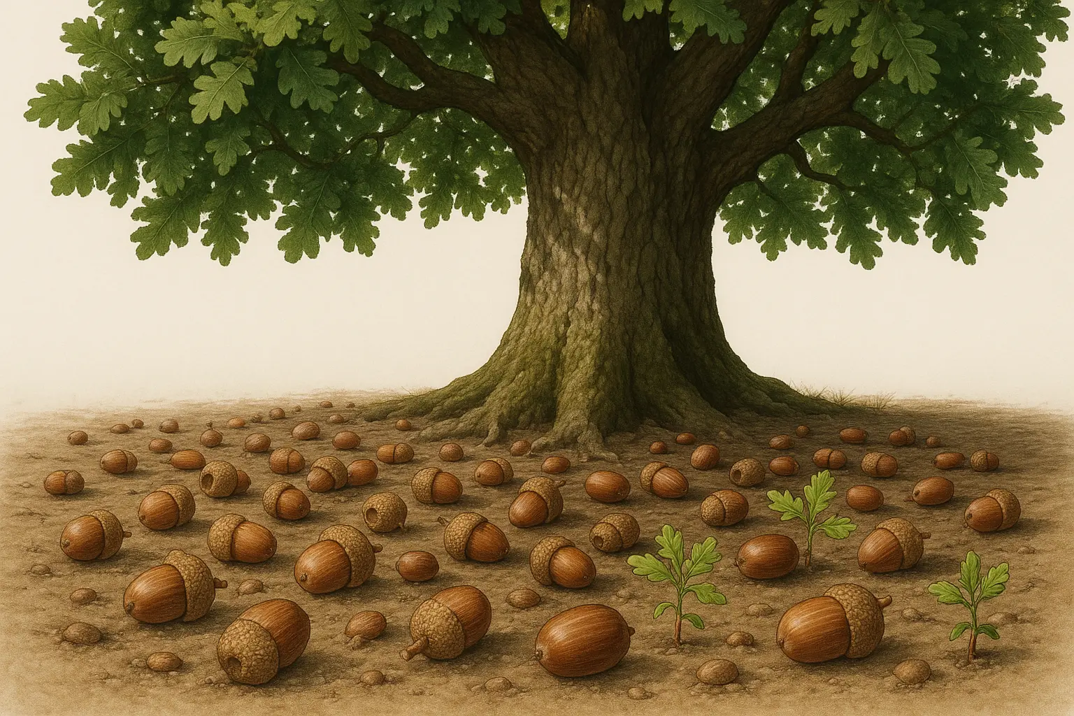 Strong oak tree representing lasting strength and wisdom