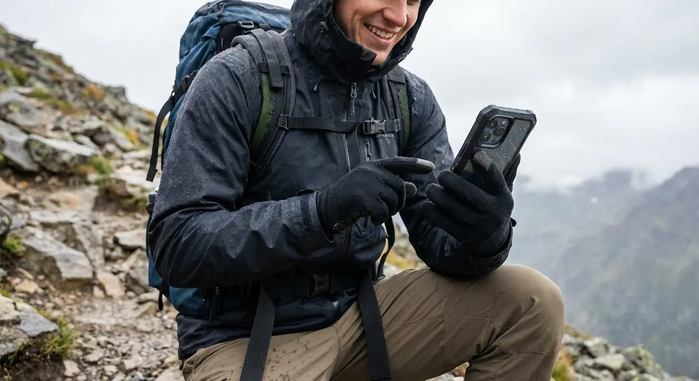 Phone case with mounting system attached