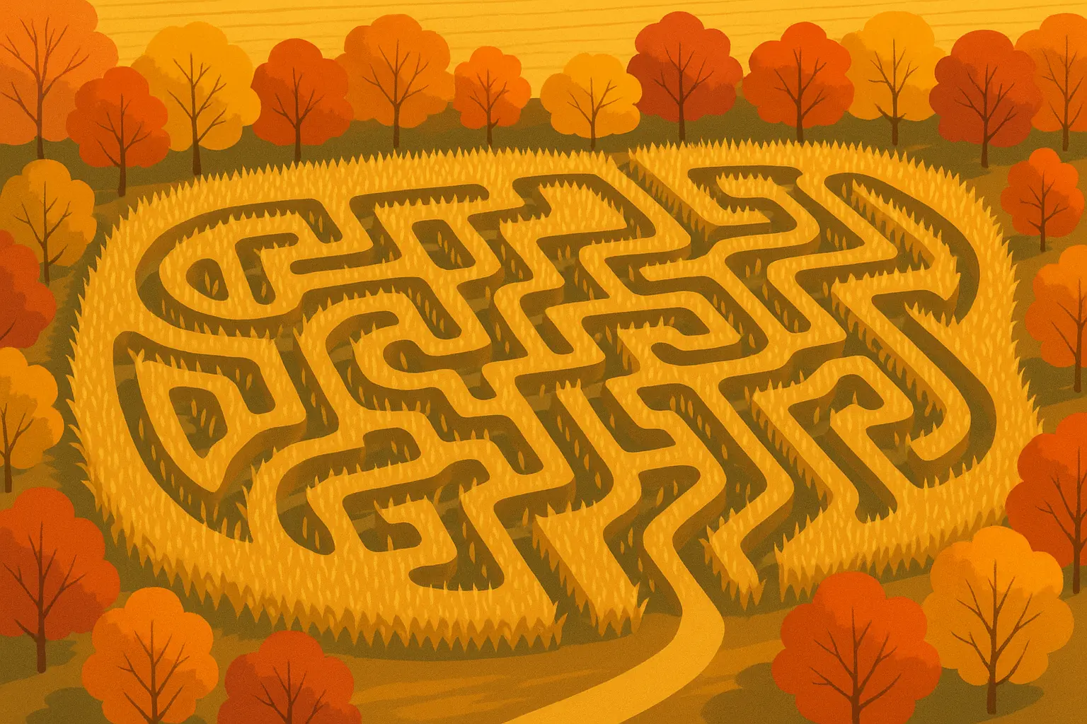 Abstract autumn watercolor leaves