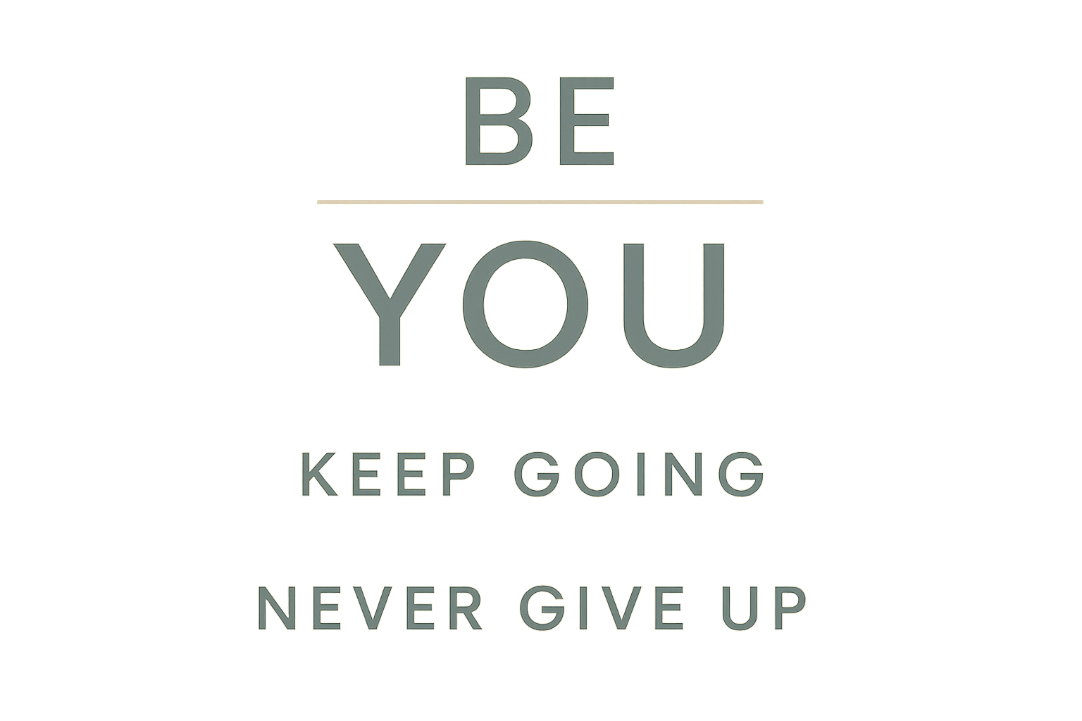 Typography-based motivational wallpaper