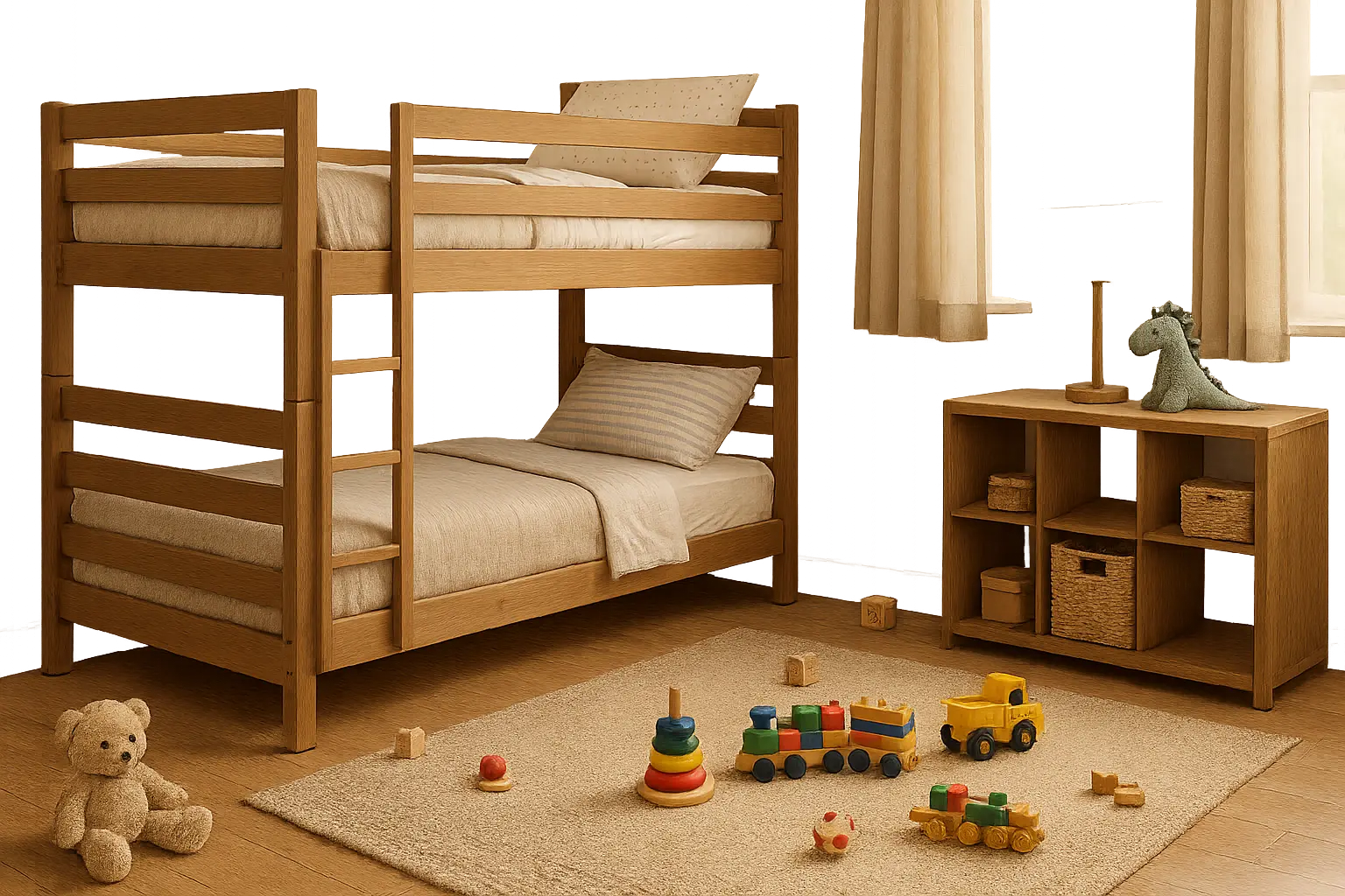 Two sisters embracing in childhood memory