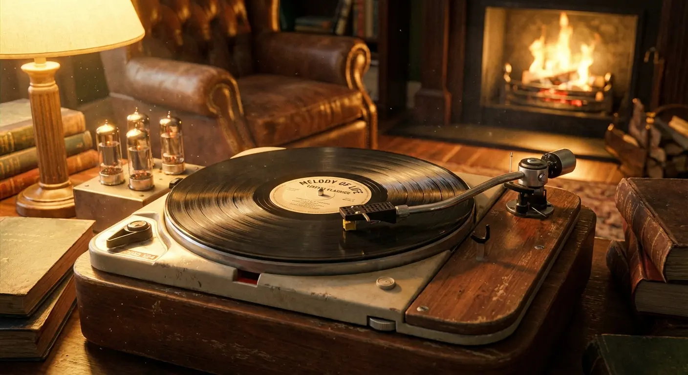 Musical notes or an image evocative of Prince's style