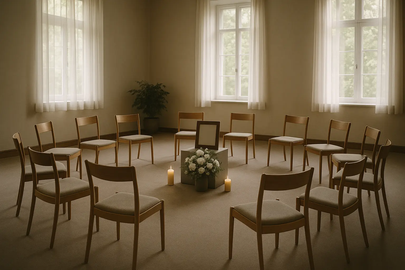 Person writing eulogy with tissues nearby