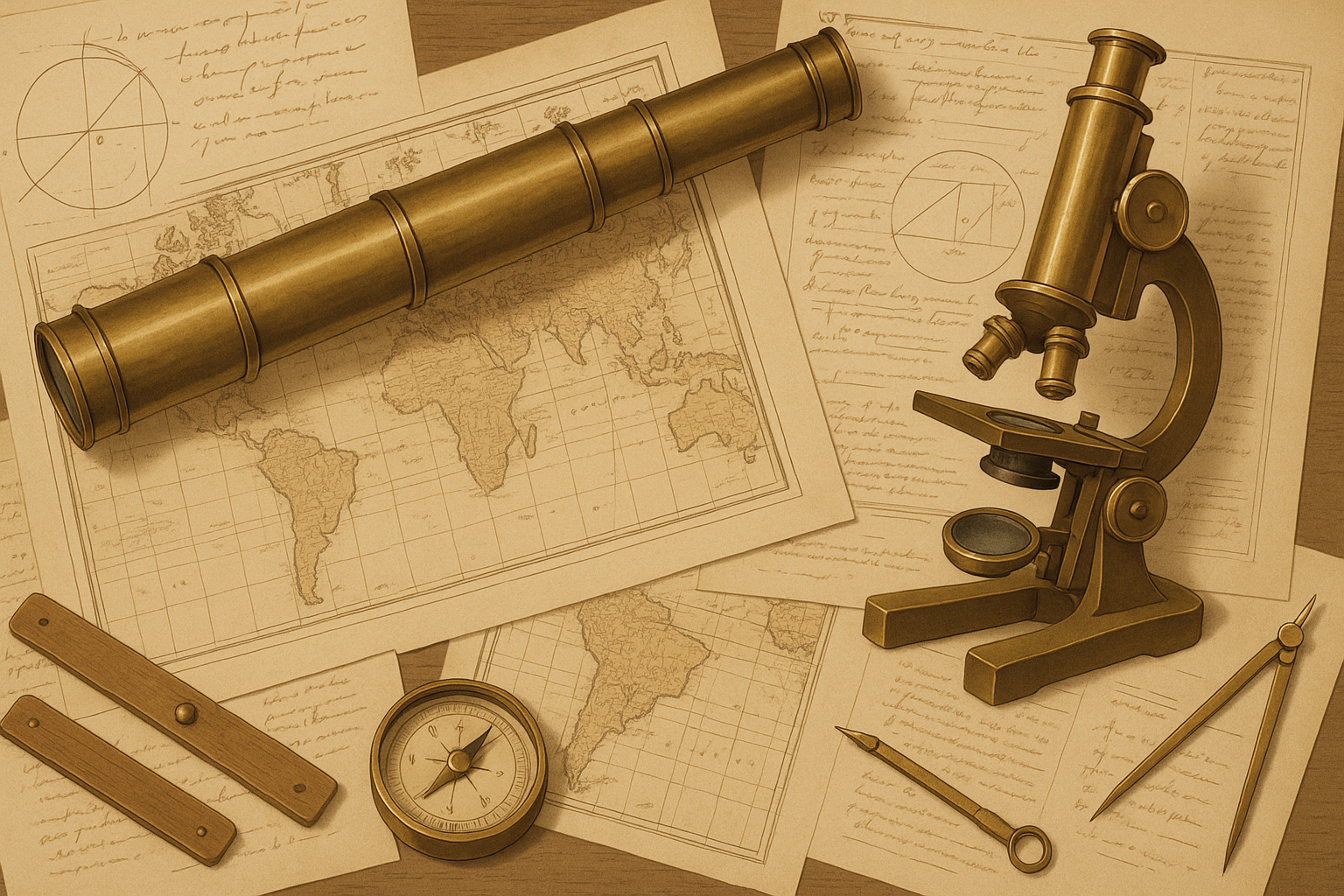 Symbolic dark academia wallpaper with abstract elements