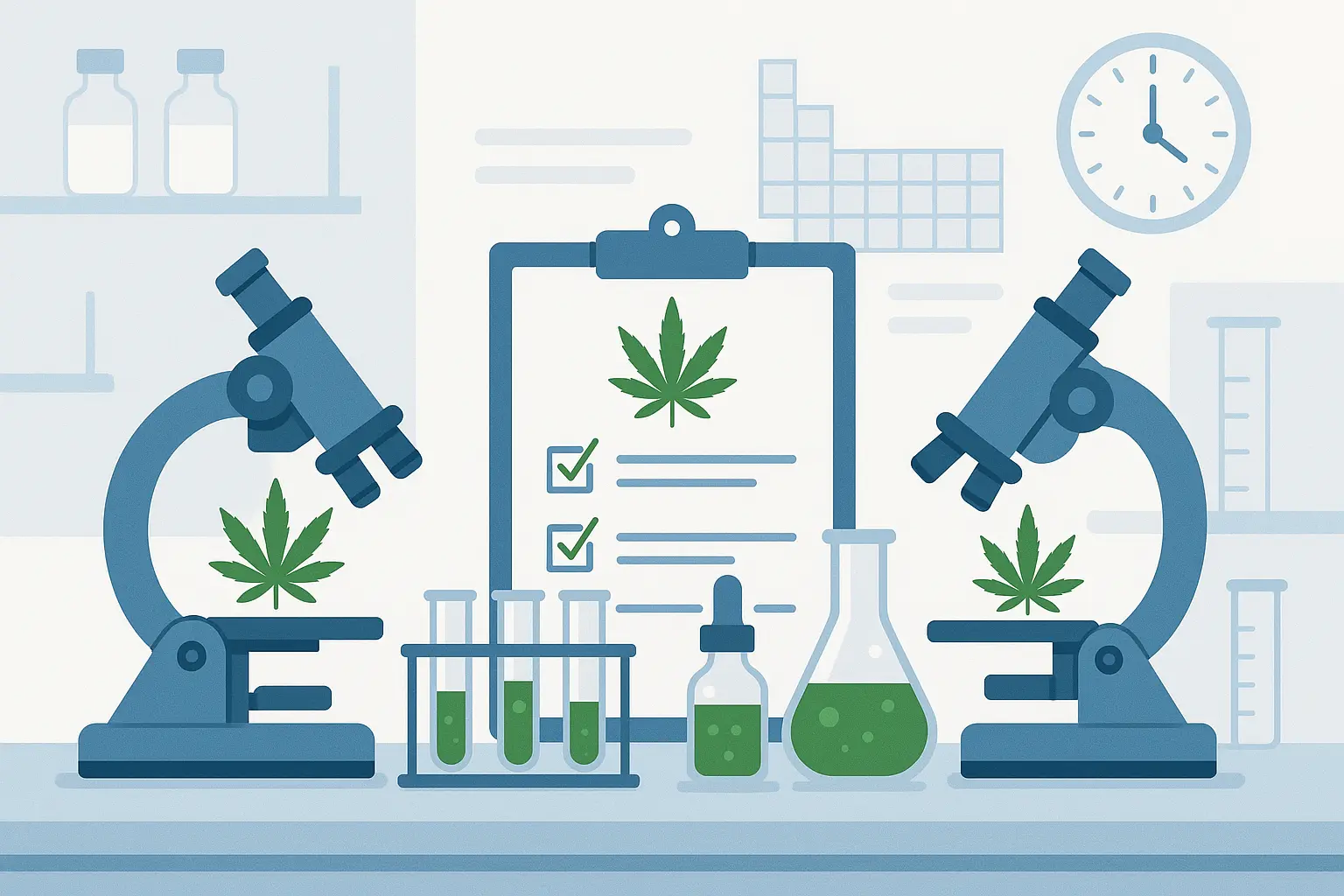 Cannabis lab testing certificate and quality verification