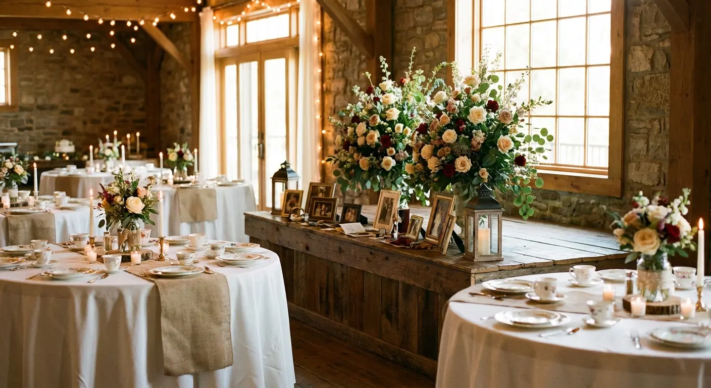 Person reading a celebration of life poem at a memorial service