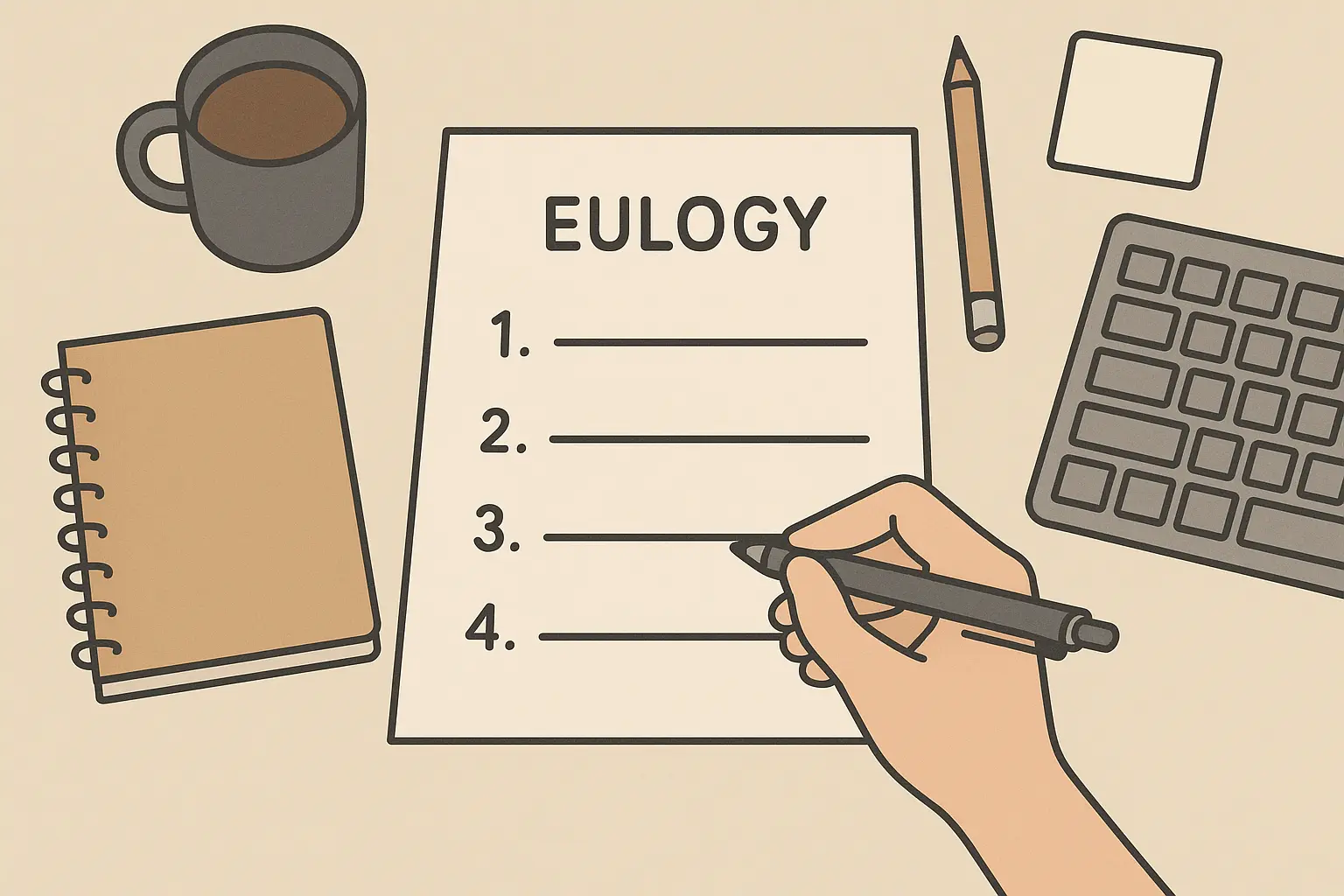 Guidelines for funeral speech structure and timing