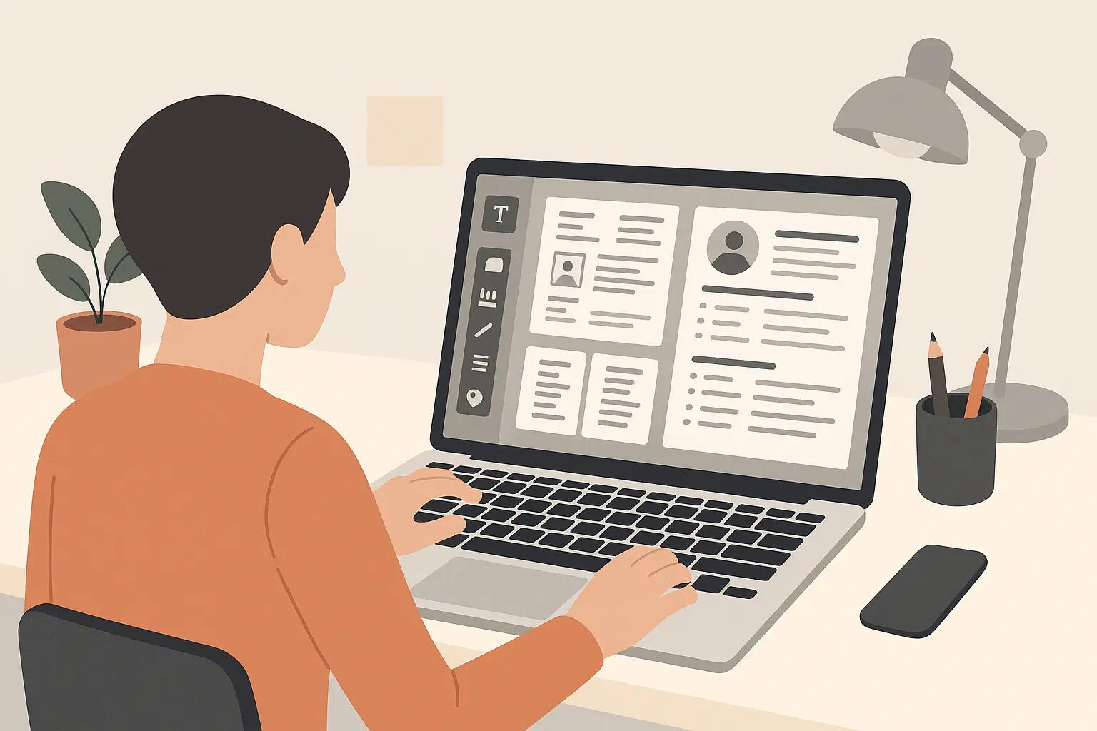 Resume Builder IQ platform interface