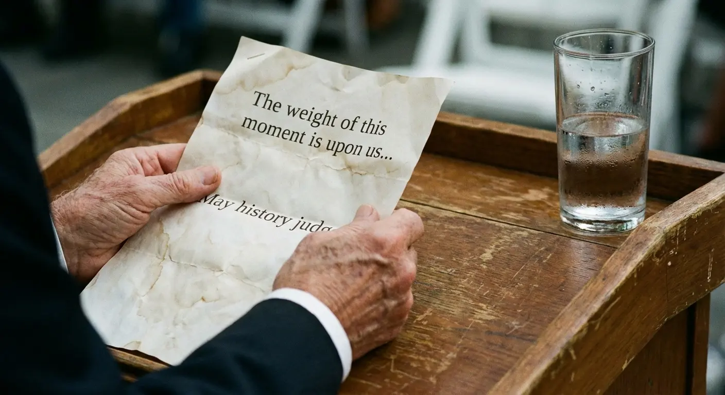 Printed speech with large font settings