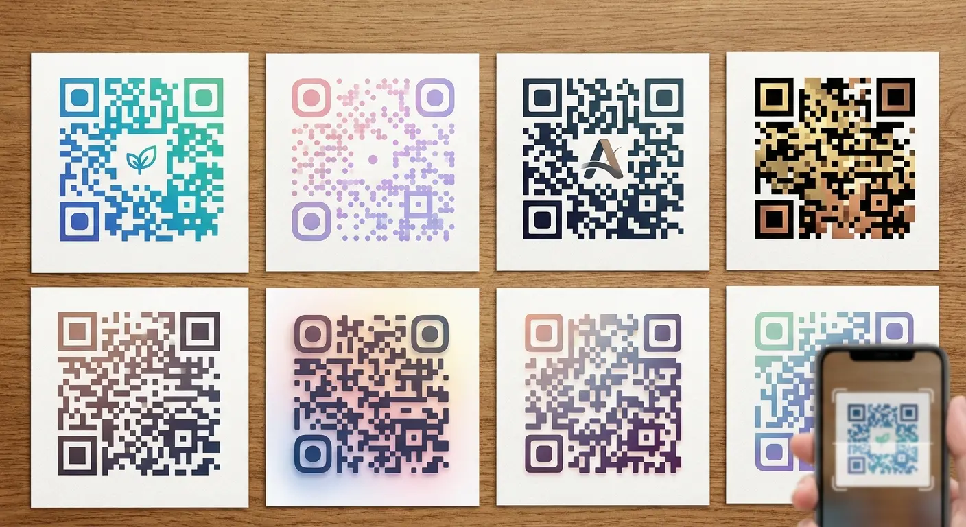 Customized branded QR codes