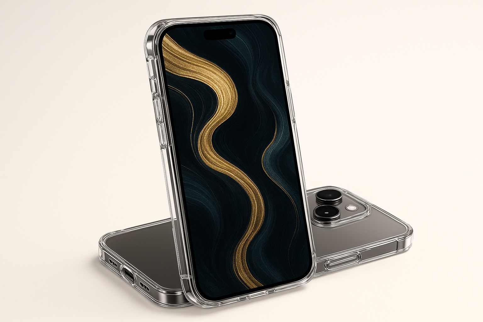 Rokform phone case protecting elegant wallpaper display