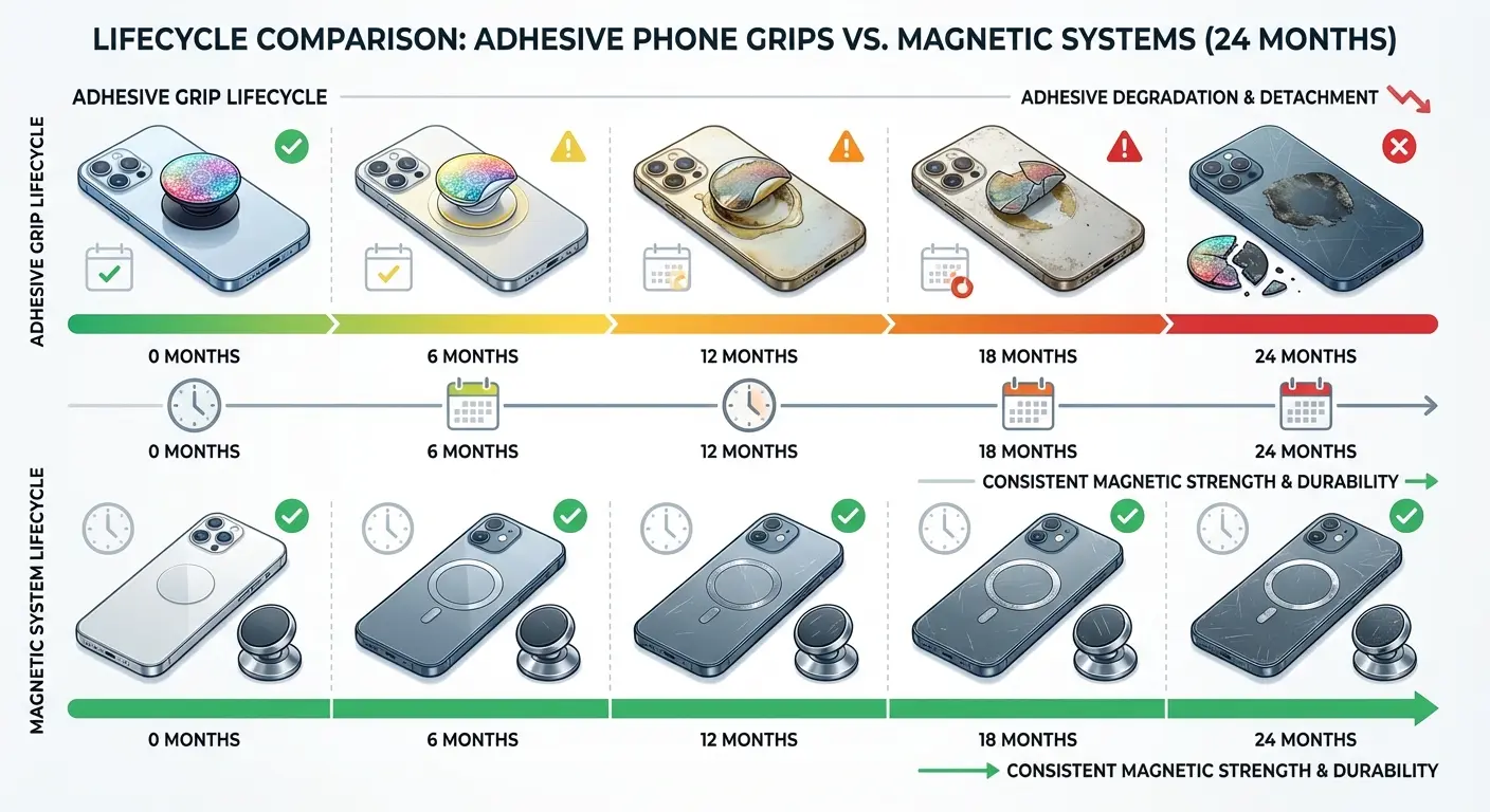 Magnetic phone system with interchangeable accessories
