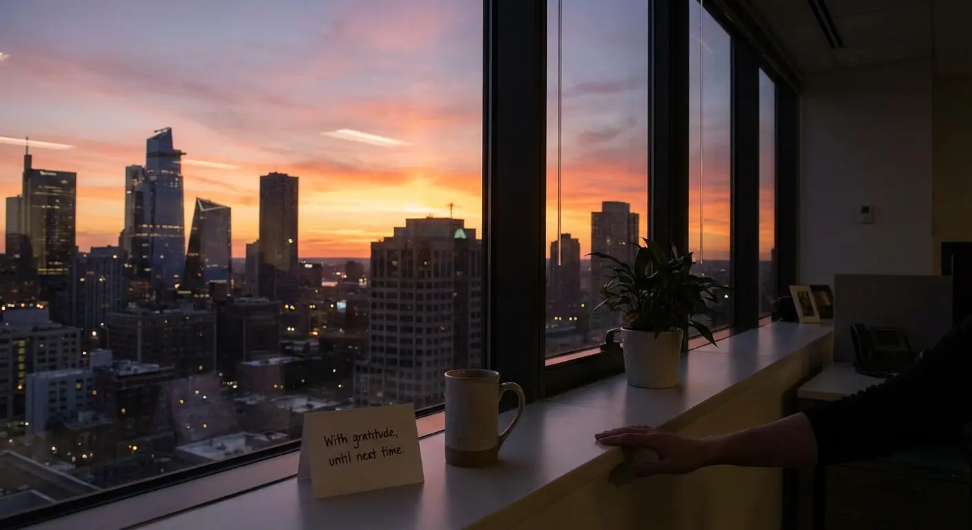 Peaceful landscape scene symbolizing final thoughts