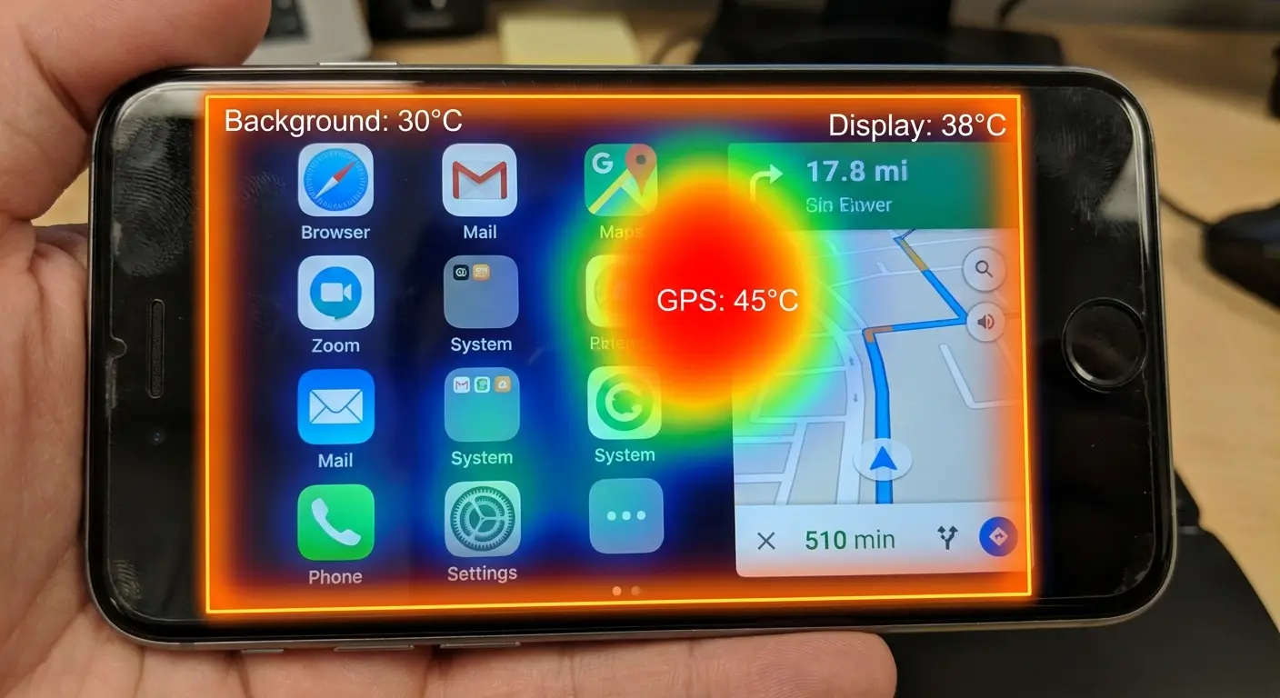 App thermal impact comparison