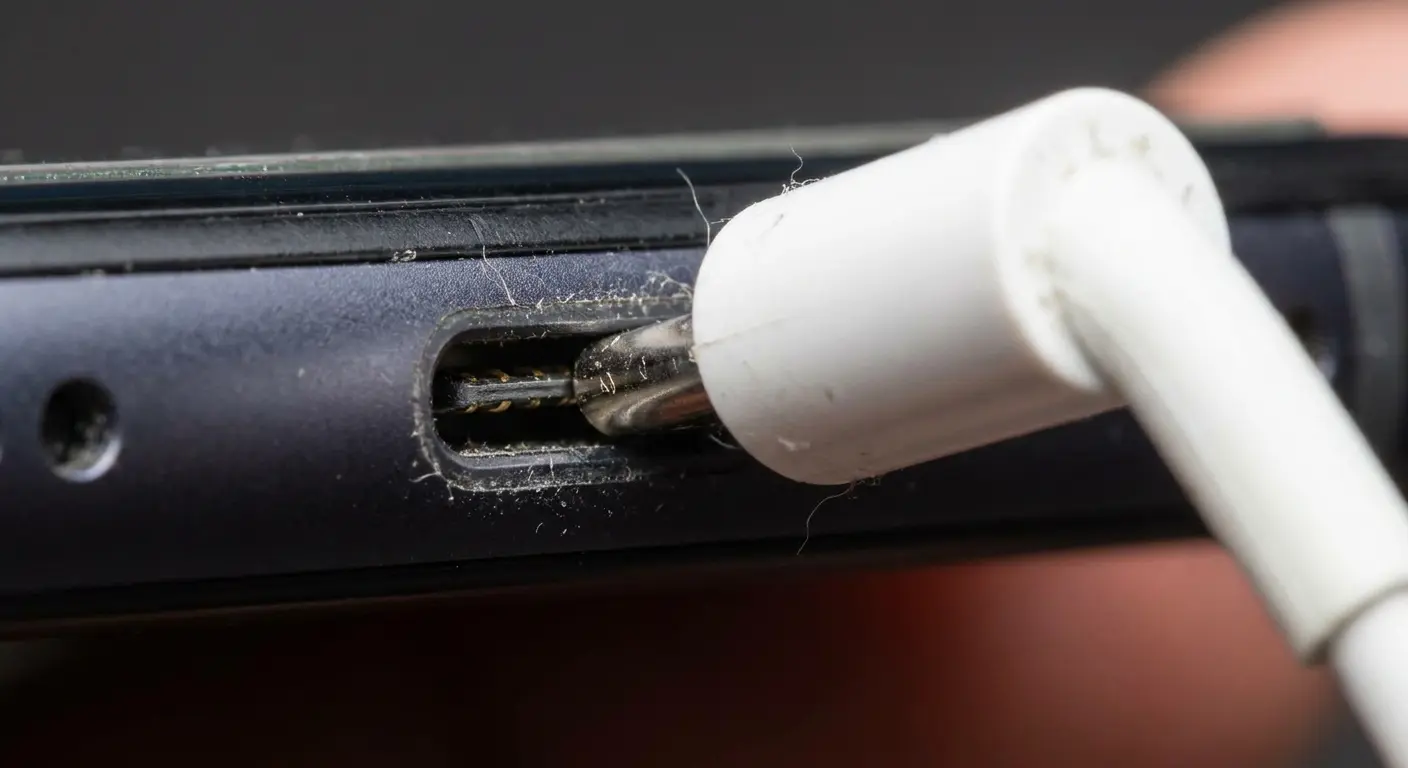 Phone charging port mechanical stress diagram