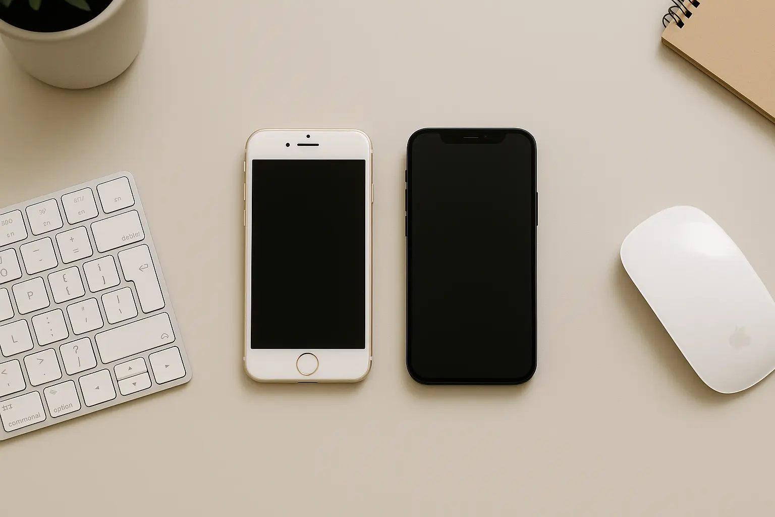 Budget-friendly iPhone models arranged showing value options
