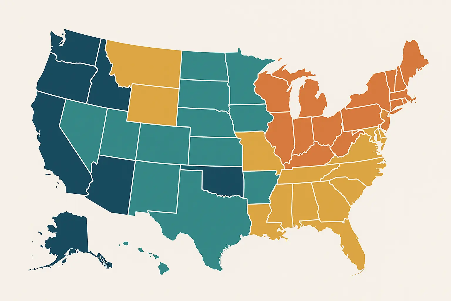 CRNA Salary by State Map