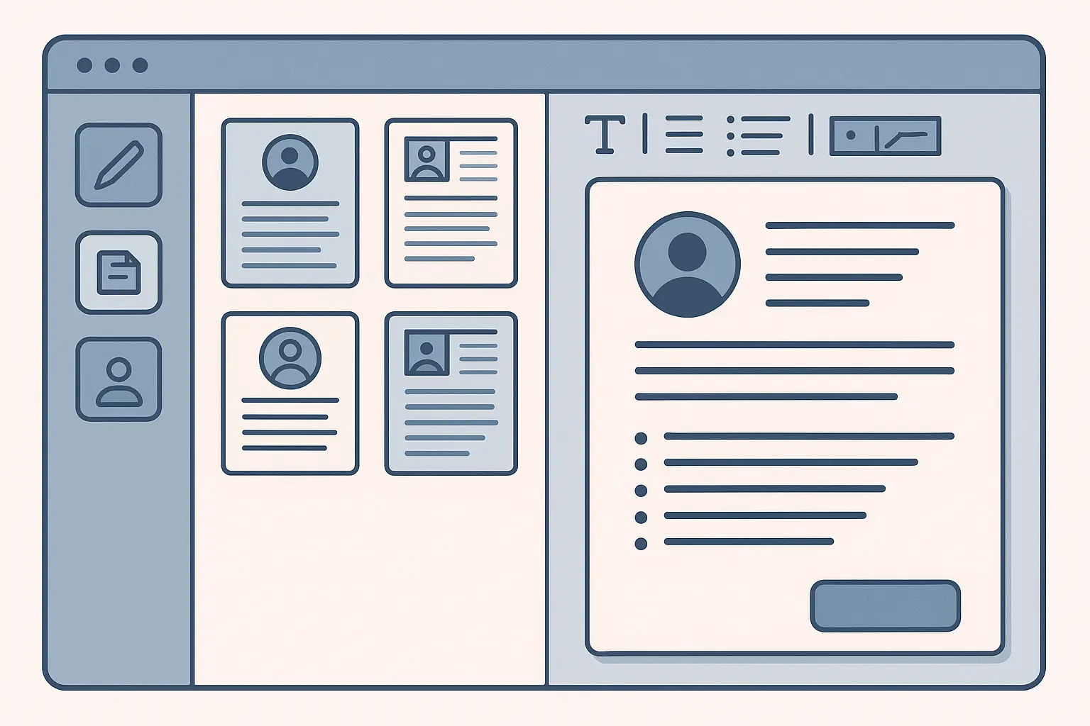 Resume Builder IQ platform interface and features
