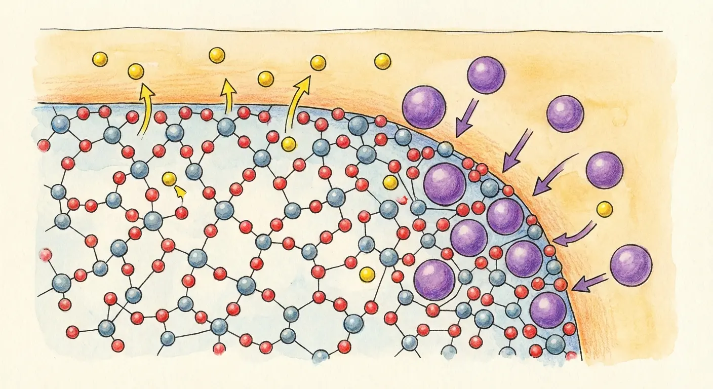Ion exchange process in glass tempering