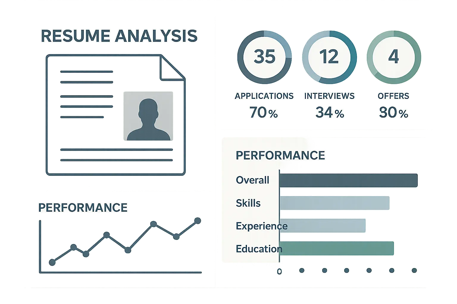 Resume performance analysis chart