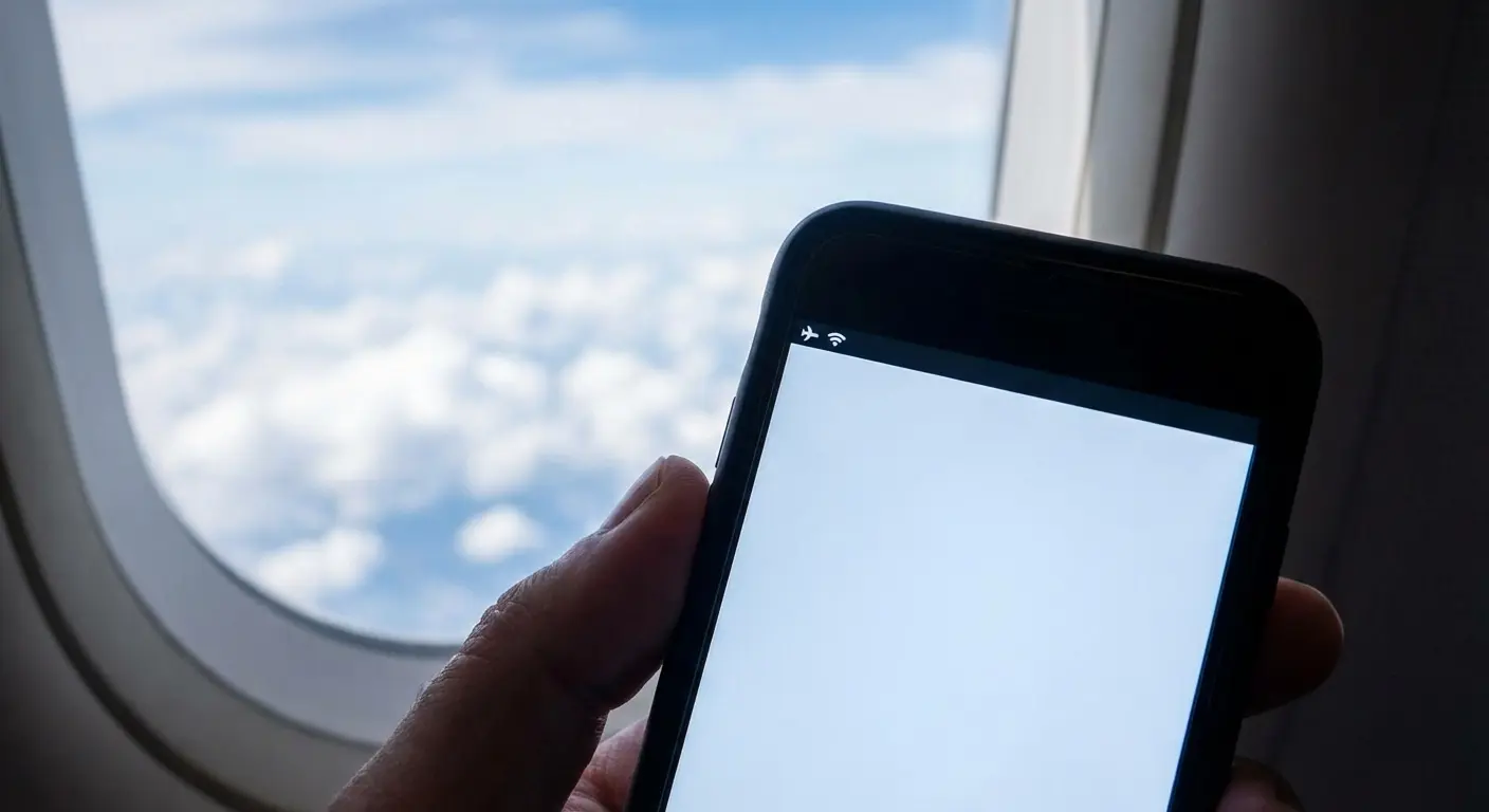 Airplane mode with WiFi enabled on phone